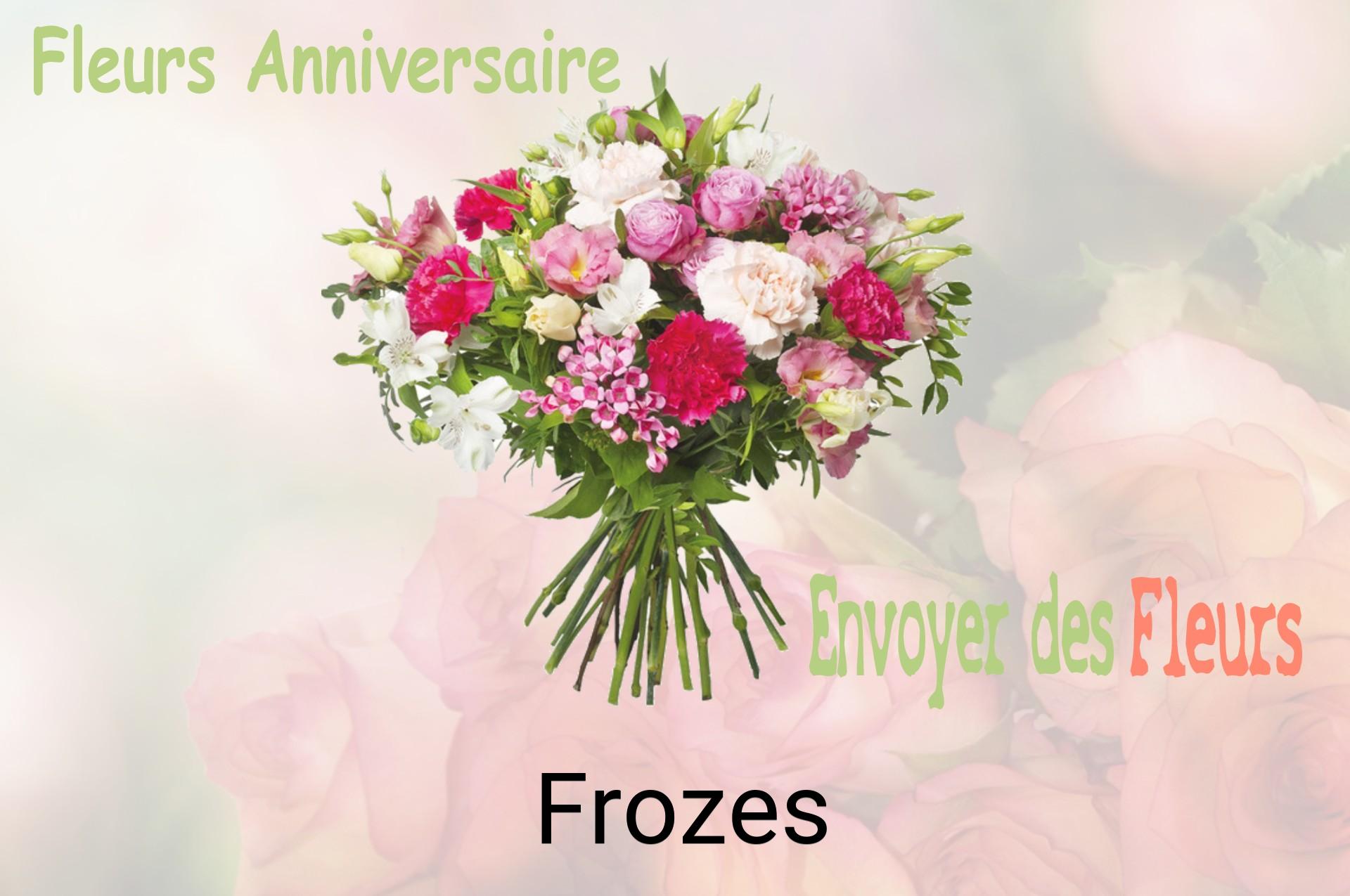 Bouquet de fleurs d’anniversaire livré à Frozes
